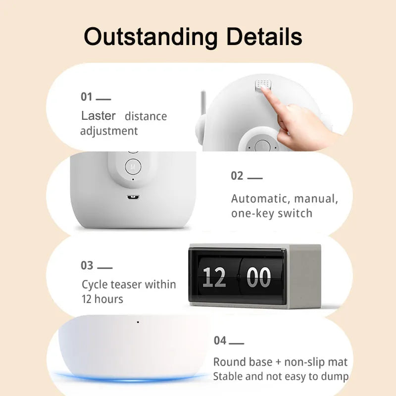 Timed Auto Laser Cat Toy 🔴🐾