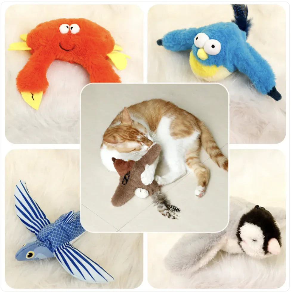 Mimic Motion Plush Toys - Birds & Fish